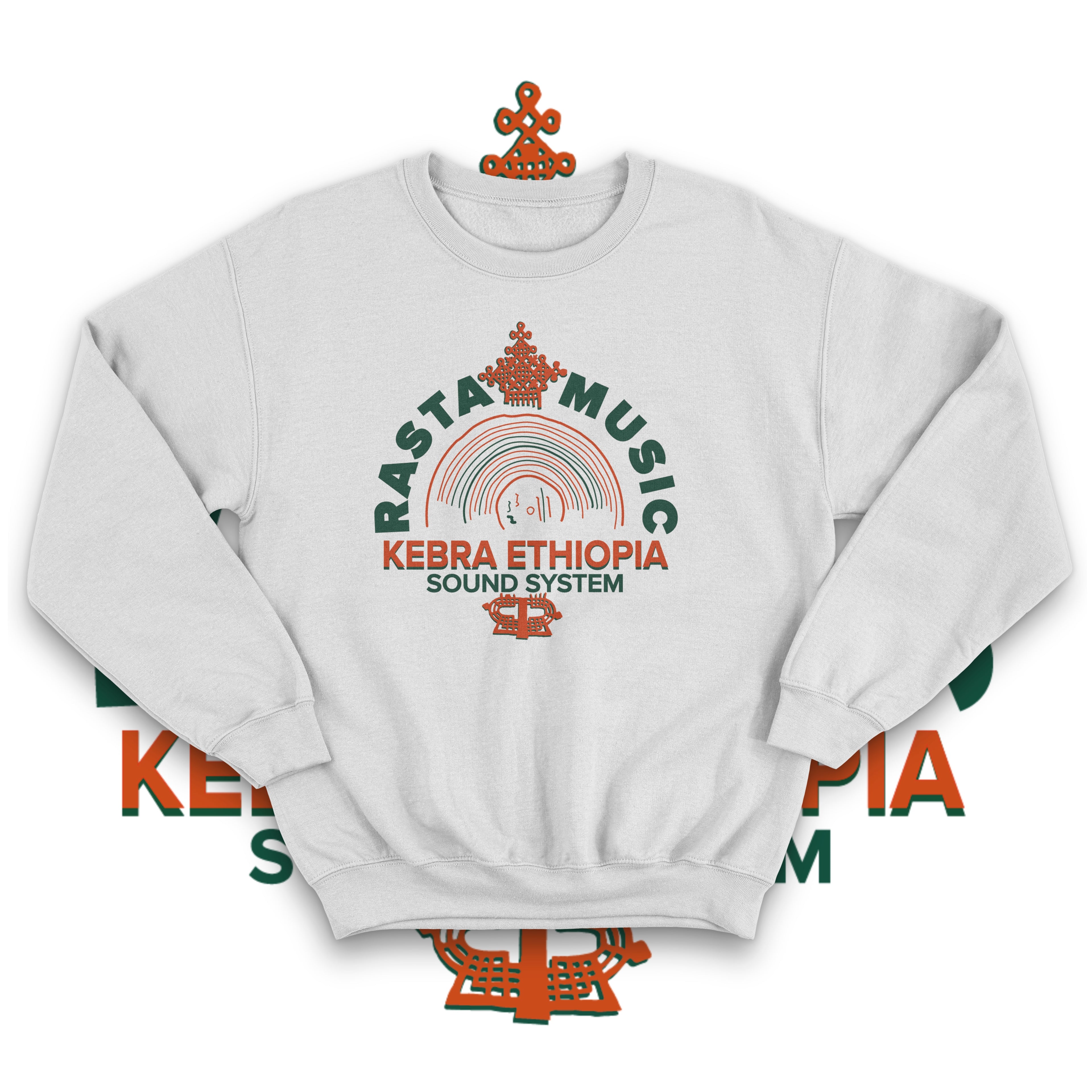 RASTA MUSIC SWEATER-WHITE